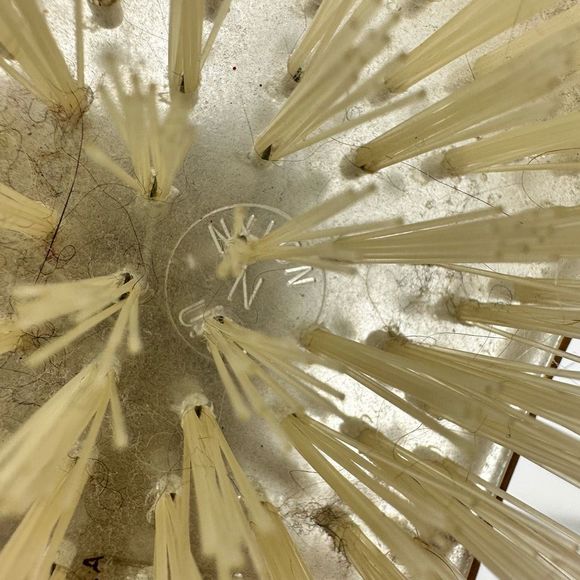 Vintage Floral Design Hair Brush Made in USA Nylon - Picture 11 of 11